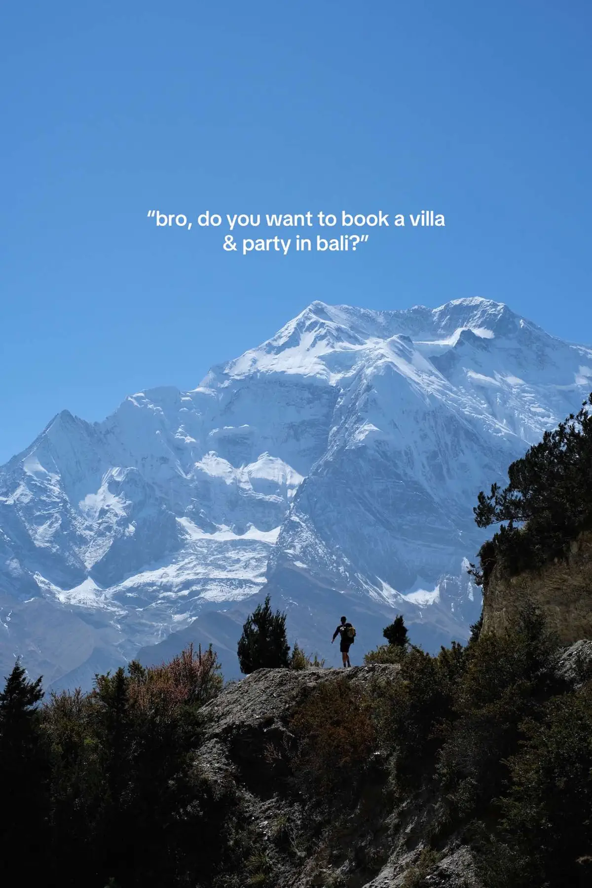 #Hiking #trekking #mountains #annapurna #himalayas #bali #travel 