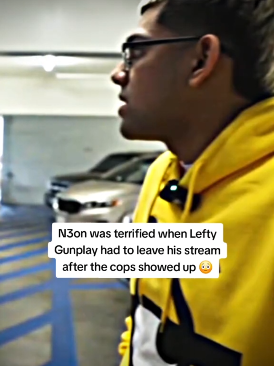 N3on was terrified when Lefty Gunplay had to leave his stream  after the cops showed up 😳 #n3on #leftygunplay #fyp 