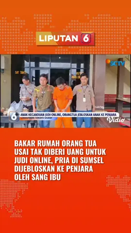 Pria di Sumatra Selatan nekat membakar rumah orang tuanya usai kesal tak diberi uang untuk bermain judi online. #liputan6 #newssctv #liputan6sctv #fypage #fyppage #viral #fyp #trending #beritaterbaru #beritatiktok #trend #berita #liputan6terkini #berantasjudionline