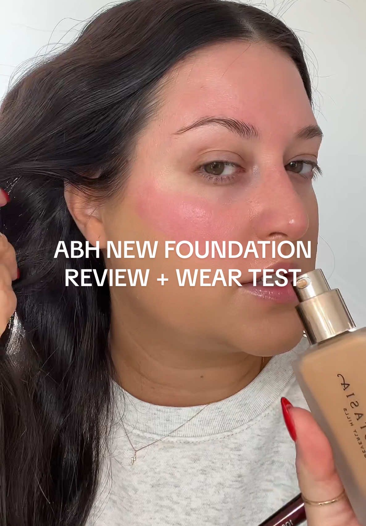 12 HR WEAR TEST INCLUDED 🫶🏼 // Let’s test out the new @Anastasia Beverly Hills Impeccable Foundation + Setting Spray  #fullglammakeup #gifted #anastasiabeverlyhills #foundationroutine #foundationreview #makeupreview #newmakeup 