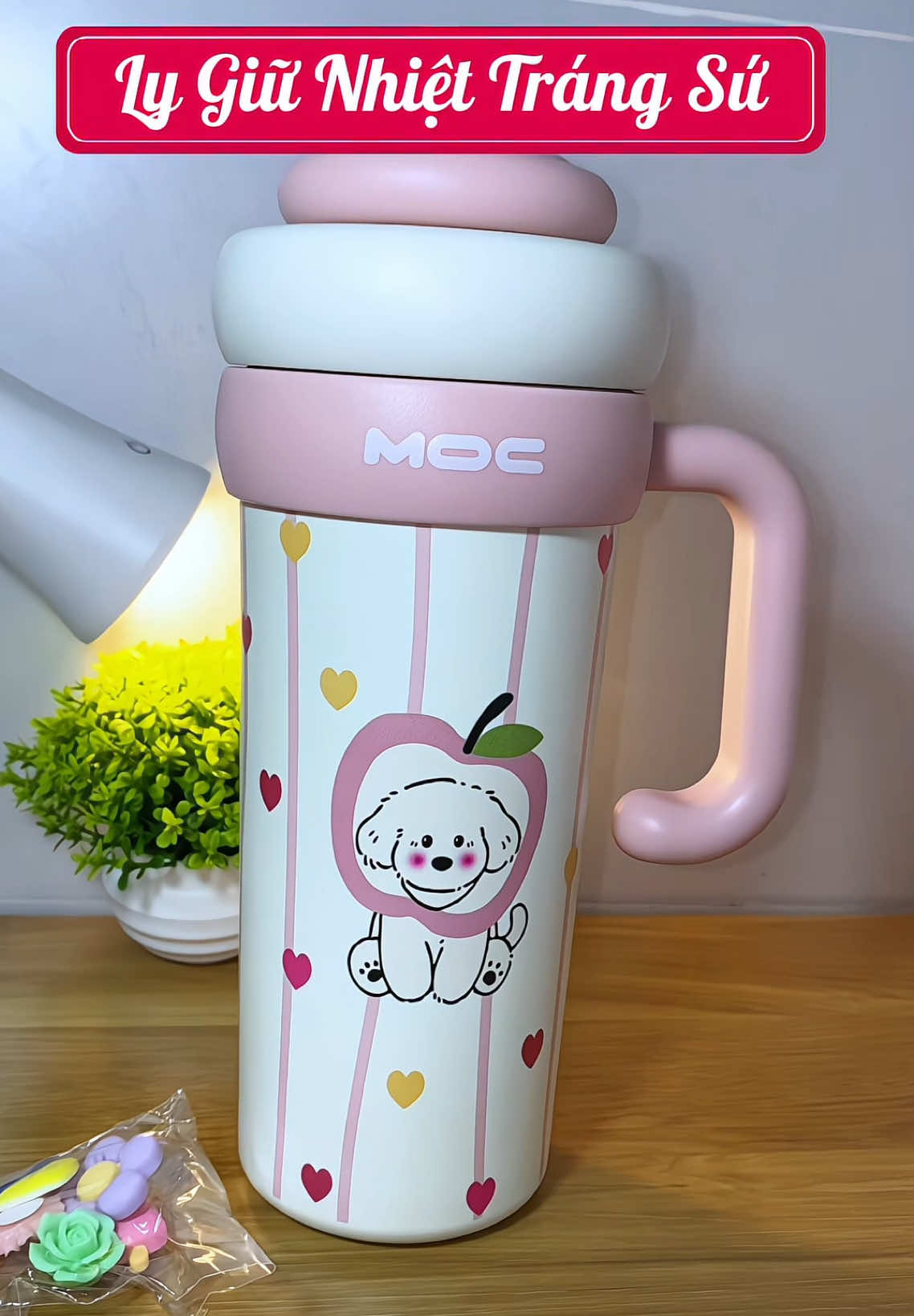 Ly giữ nhiệt dung tích 750ml, inox 316 có tráng sứ #ly #lygiunhiet #lygiunhiettrangsu #lygiunhietinox316 #lygiunhiet750ml #lygiunhietcute #hongtuoi #hongtuoireview #unboxing #unbox  