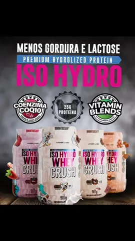 •Vitamin Blends Suporte Completo Para Sua Performance E Bem Estar. Composto por vitaminas do complexo B a ISO HYDRO WHEY CRUSH tem o selo Vitamin Blends, que proporciona um suporte completo para sua performance e bem-estar.  •Coenzima Q10 Energia E Vitalidade Em Cada Dose. ISO HYDRO WHEY CRUSH tem o selo Coenzima Q10, um poderosíssimo antioxidante que leva mais saúde cardiovascular, energia e disposição excepcionais para sua saúde e desempenho nos treinos. •Gluten Free Pureza E Conforto Para O Seu Corpo. ISO HYDRO WHEY CRUSH tem o selo Gluten Free, que  garante uma suplementação pura, adequada e segura para todos, especialmente aqueles com sensibilidades alimentares. @underlabzoficial  @amigaosuplementos  . #treino #wheyisolate #suplemento