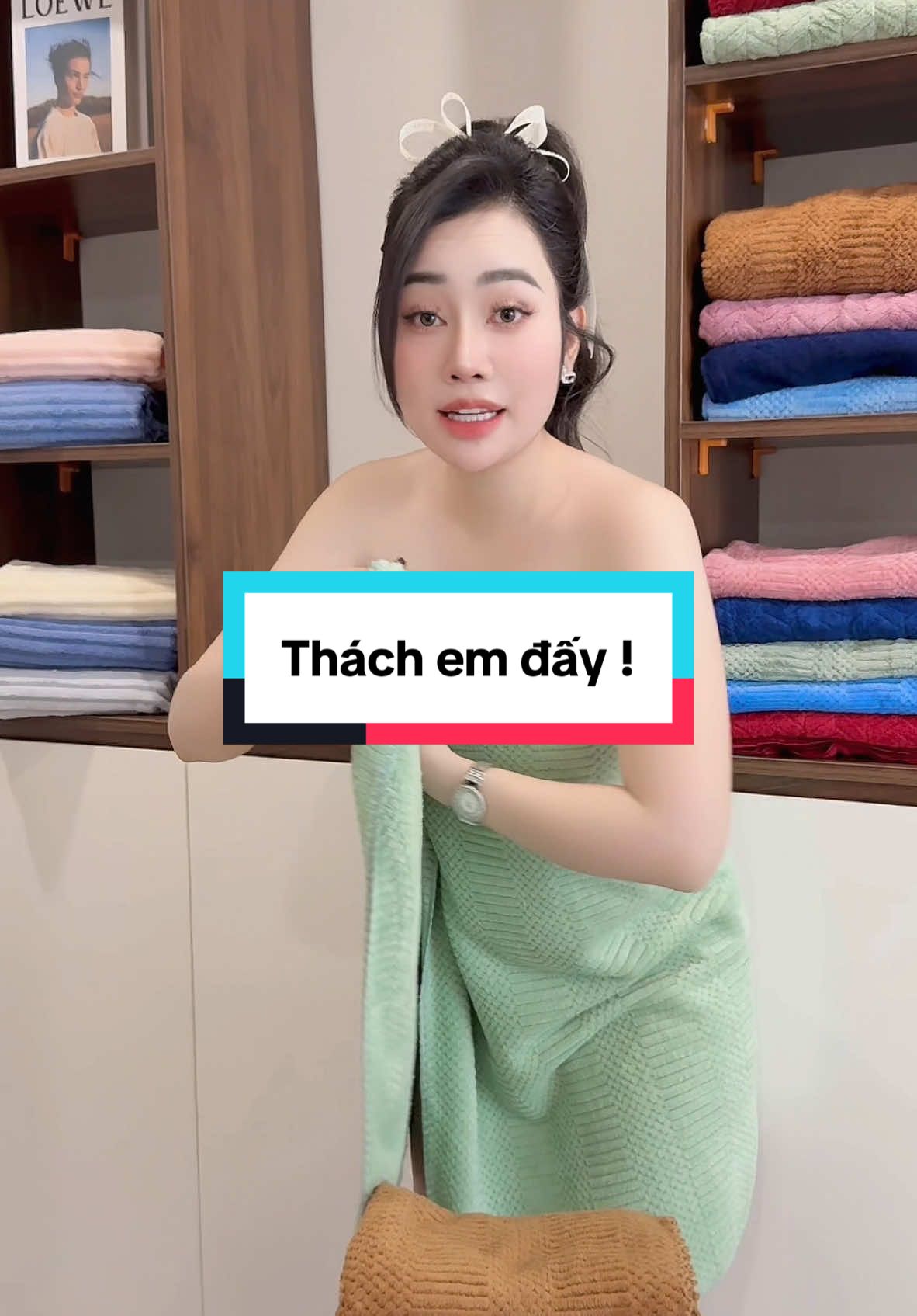 Anh nhớ bảo cả họ mua khăn tắm cho em nhé #khantam #khantamlongcuu #khantamthaibinhtowel #khăntắm 