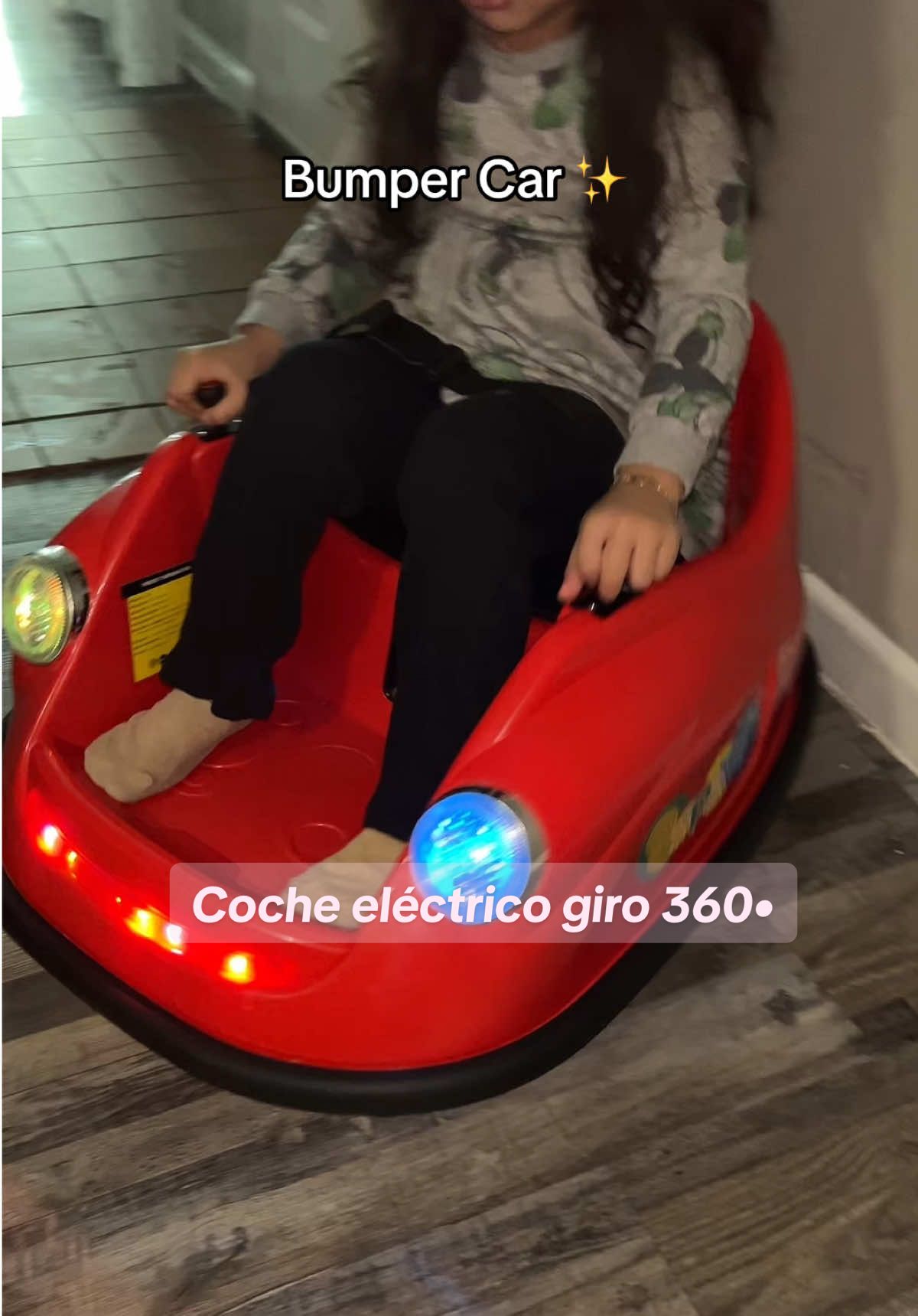 Coche de choque con luces led ✨ #bumpercar #carforkids #fyp 