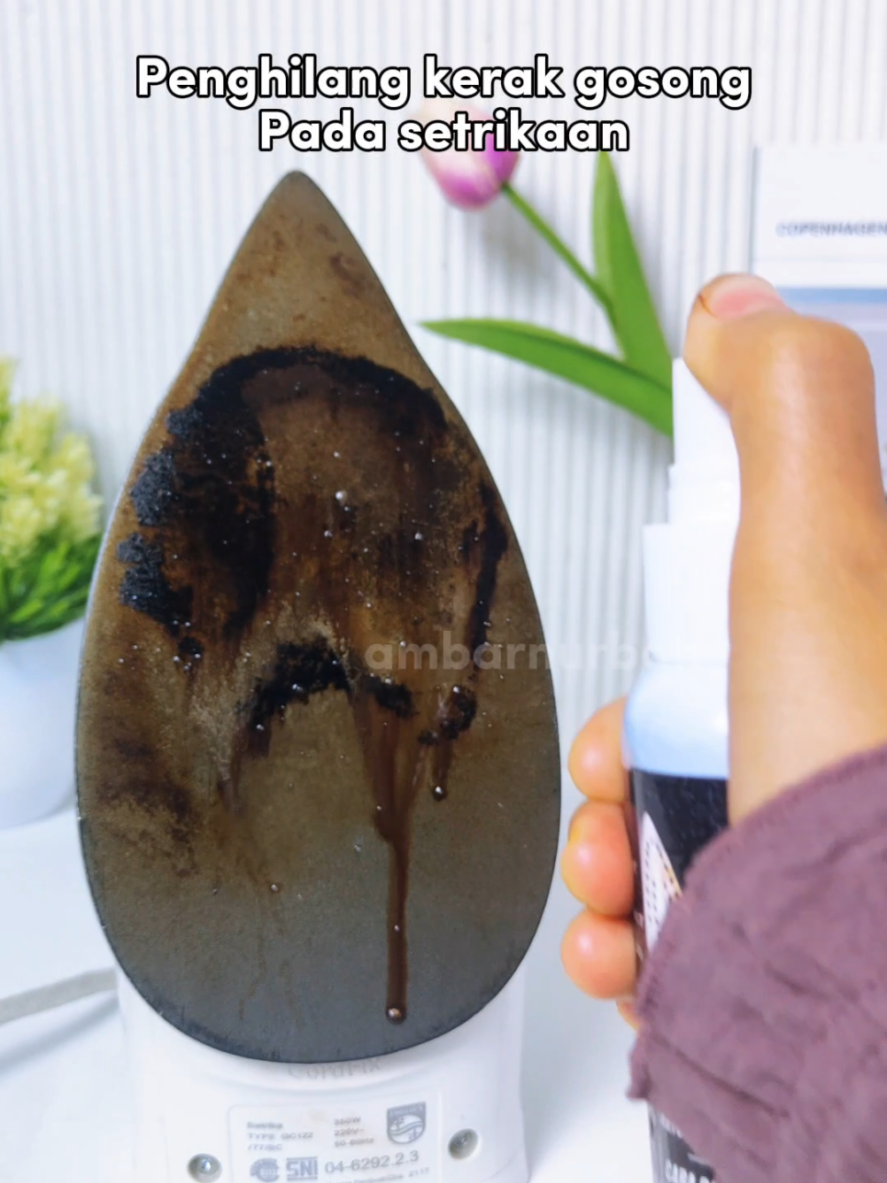 pembersih kerak setrika gosong #pembersihkeraksetrika 