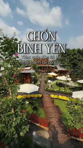Tiệm cafe vibe Đà Lạt mới toanh tại Gò Vấp #tiemcaphechonbinhyen #reviewcafe #cafevibedalat #cafegovap #govap #cafechill #xuhuong #huongnoilamphim 