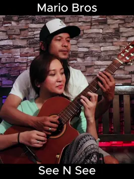 Mario Bros Theme Song #seenseeguitar  #mariobros  #couple  #acoustic  #guitar  #fingerstyle