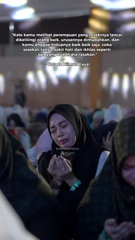 MaasyaAllah, ada yang relate ga?? 🥹 Untuk kamu, dan perempuan-perempuan hebat diluar sana, semoga selalu dalam lindungan Allah yaaa🥺🫶🏻 Yuk, kita usahakan jadi perempuan yang tenang itu! Gabung di Menata Hati yaaa🙌🏻 __________________________ JADWAL EVENT MENATA HATI SELANJUTNYA : Jakarta = 26 Januari Bandung = 23 Februari  Bogor = 9 Maret Bekasi = 15 Maret  Daftar yuk!  Klik link di bio yaaa😉 #menatahati #ahilmanfauzi #ustadzhilmanfauzi #menatahatibandung #menatahatibekasi #menatahatibogor #menatahatikarawang #menatahatisemarang #menatahatijakarta #menatahaticirebon #bandung #bekasi #bogor #karawang #jakarta #semarang