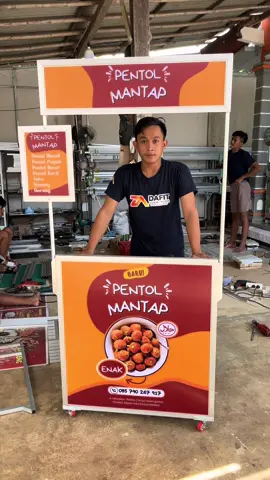 Gerobak pentol bakso unik 😉👍#boothportable #gerobak 