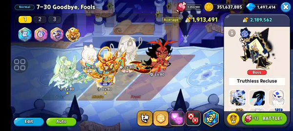 Cookie Run Kingdom Beast Yeast 7-30(Truthless Recluse Boss) Normal Mode Toppings for the Cookies:  Wind Archer(x5  Life-sprouting Raspberry)  Cream Ferret(x5 Swift Chocolate)  Mystic Flour(x5 Swift Chocolate)  Golden Cheese Awakened(x5 Radiant Cheese Chocolate)  Burning Spice(x5 Destructive Raspberry) #cookierunkingdom #cookierun #gaming #beastyeast7-30