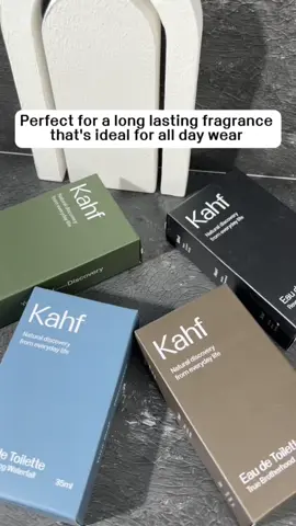 Bau yang elegan, perasaan yang luar biasa. Temui All variant EDT hari ini! #Kahfmalaysia #Kahf #Jalanyangkupilih #eaudetoilette #parfume 