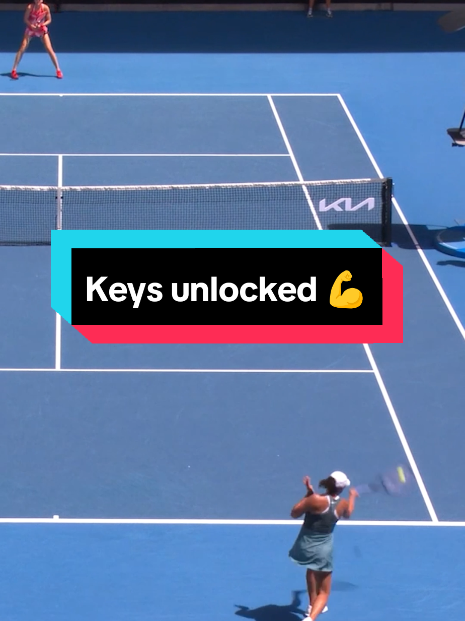 Keys unleashes on Margaret Court Arena 💪 @Haier Global #MoreCreationMorePossibilites #Performance @Wide World of Sports @ESPN @Eurosport #WOWOW 