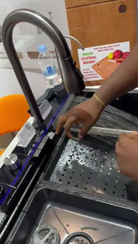 MODERN KITCHEN SINK  GHC4000 FEATURES  *Waterfall Faucet with Digital temparature Display (battery -free) *Waterfall Faucet *Automatic Drainage System *Soap Dispenser & Glass Rinser *Water Purifier Faucet *Drainable Metal Trays with Cutting Board *Muliple water outlets Modes *Pull Out Faucet Sprayer *Extra Large Capacity Single Bowl WHOLESALE DEALS AVAILABLE LOCATE US ON THE GOOGLE MAP,WE’RE IN ADUM-KUMASI,OPPOSITE HELLO FM,ADJACENT  NIB BANK DELIVERY NATIONWIDE FOR MORE ENQUIRIES CONTACT 0550100199, 032 200 8289 #homeofutensils #kitchenwares #homeappliances #cookware #kitchenwareshop #kitchenwareshop