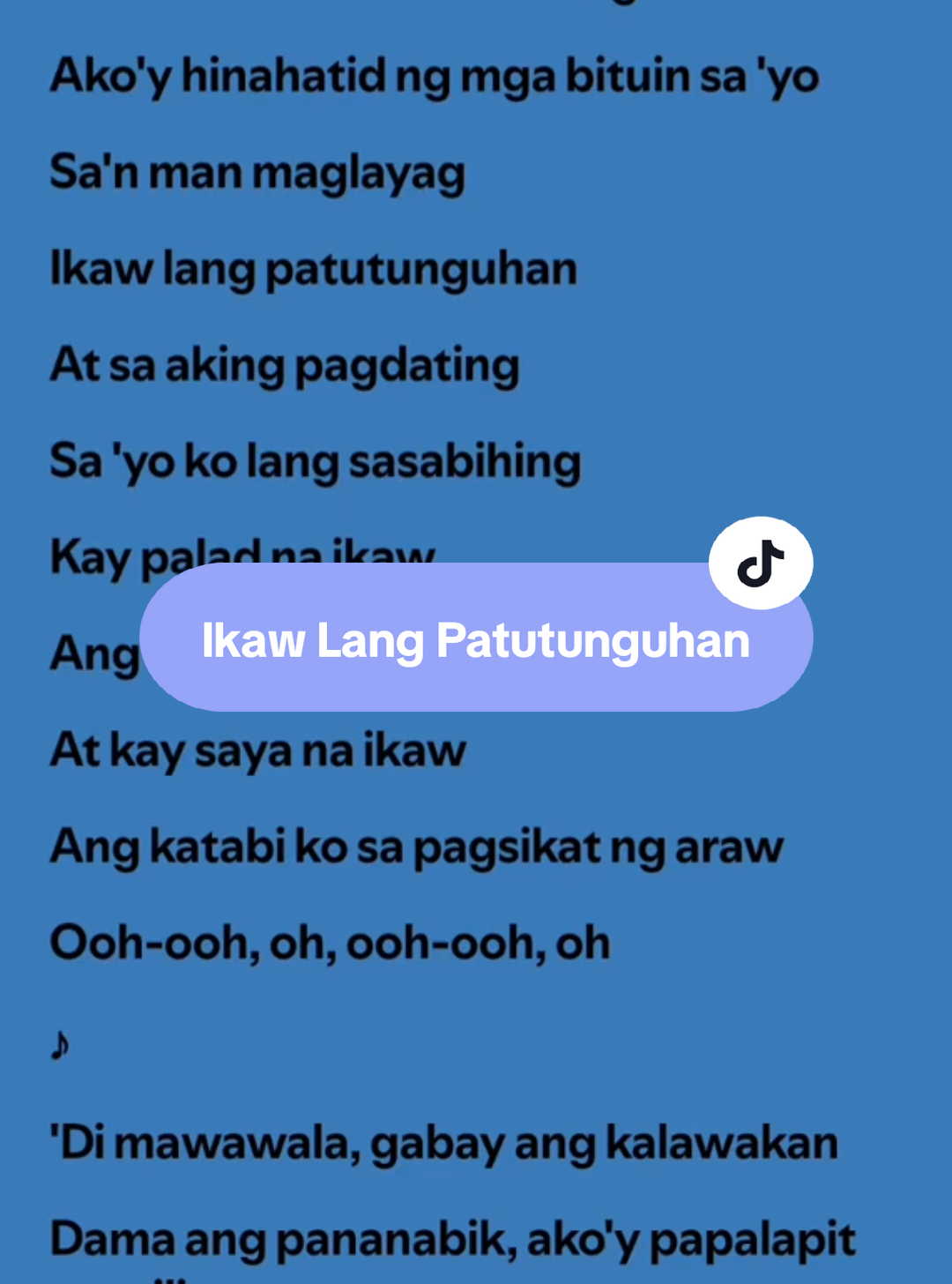 Ikaw Lang Patutunguhan🎶 by: Amiel Sol #ikawlangpatutunguhan #lyrics #spotify #kantakamuna🎤🎶 #oooooomerr_ #fyp 