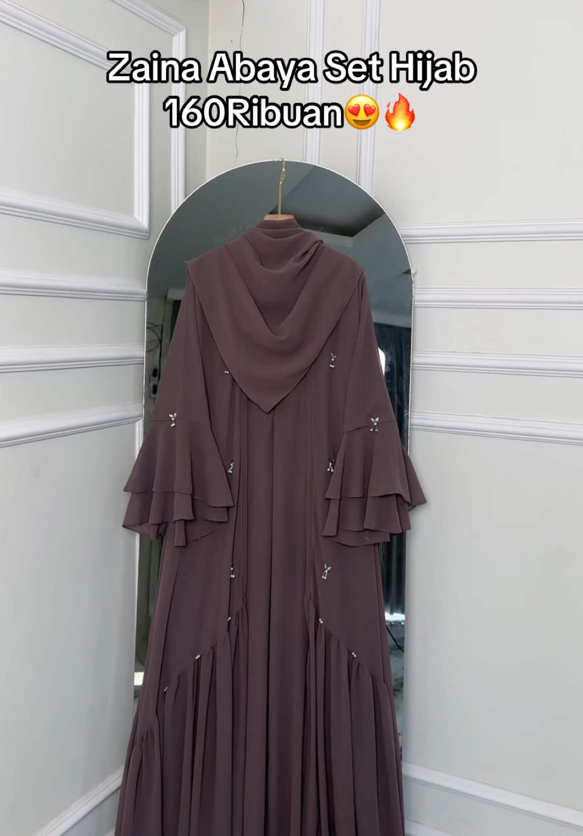 Detail Abaya Zaina secakep ini, join live skrg juga bun😍🥰 #fyp #CapCut #padahariini #abaya #ramadhan #lebaran 