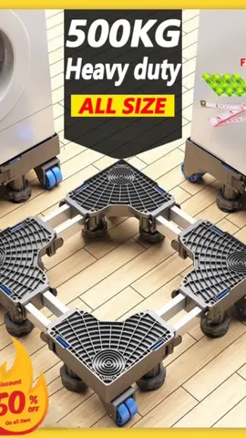 #Washing Machine Stand Washing machine Base with #wheels Mobile Refrigerator Bracket Stainless Steel