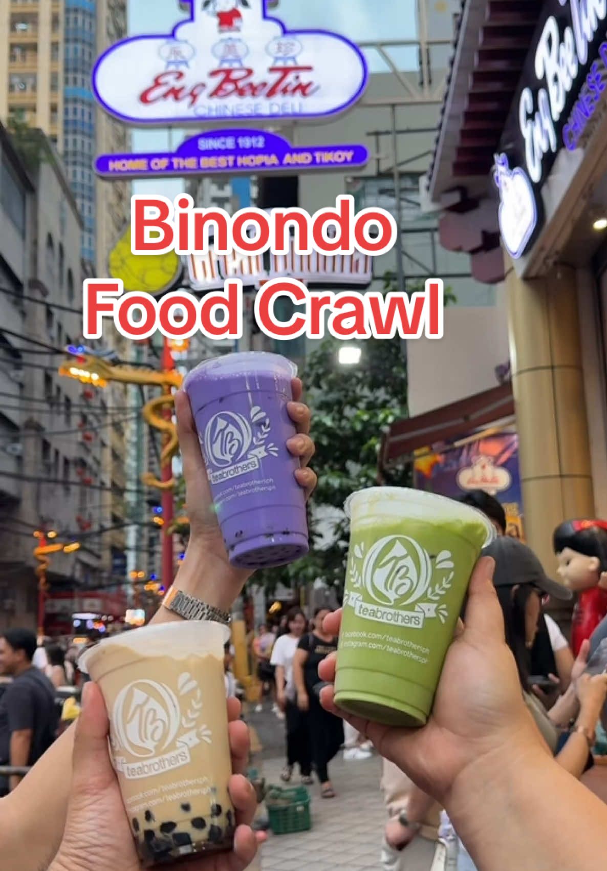 Your ultimate #BinondoFoodCrawl guide especially kung first timer ka!! Eto yung oagkaka sunod sunod ng pin location na pwede mong hanapin sa Google Maps: 📍Binondo Church 📍Eng Bee Tin 📍Chuan Kee/Cafe Mezzanine 📍New Po Heng Lumpia House 📍Dong Bei Dumplings  📍Ho-land Holia & Asian Deli 📍Lord Stow's Bakery - Ongpin 📍Vege Select 📍Estero Fastfood 📍Salazar Bakery 📍Shanghai Fried Siopao 📍Oishiekun chinese bites 📍New Eastern Garden Restaurant 📍Diao Eng Chay Bakery Inc 📍Wa Ying Fast Food 📍Wan Kee Nakery 📍Min Nan Di Yi Wei 📍Polland Hopia and Bakery @Eng Bee Tin Chinese Deli  @Polland Hopia  #BinondoFoodtrip #Chinatown #Streetfood #Foodieph #TravelToEat #TravelTiktok #CabalenFoodie #Kapampangan #FYP #ForYouPage 