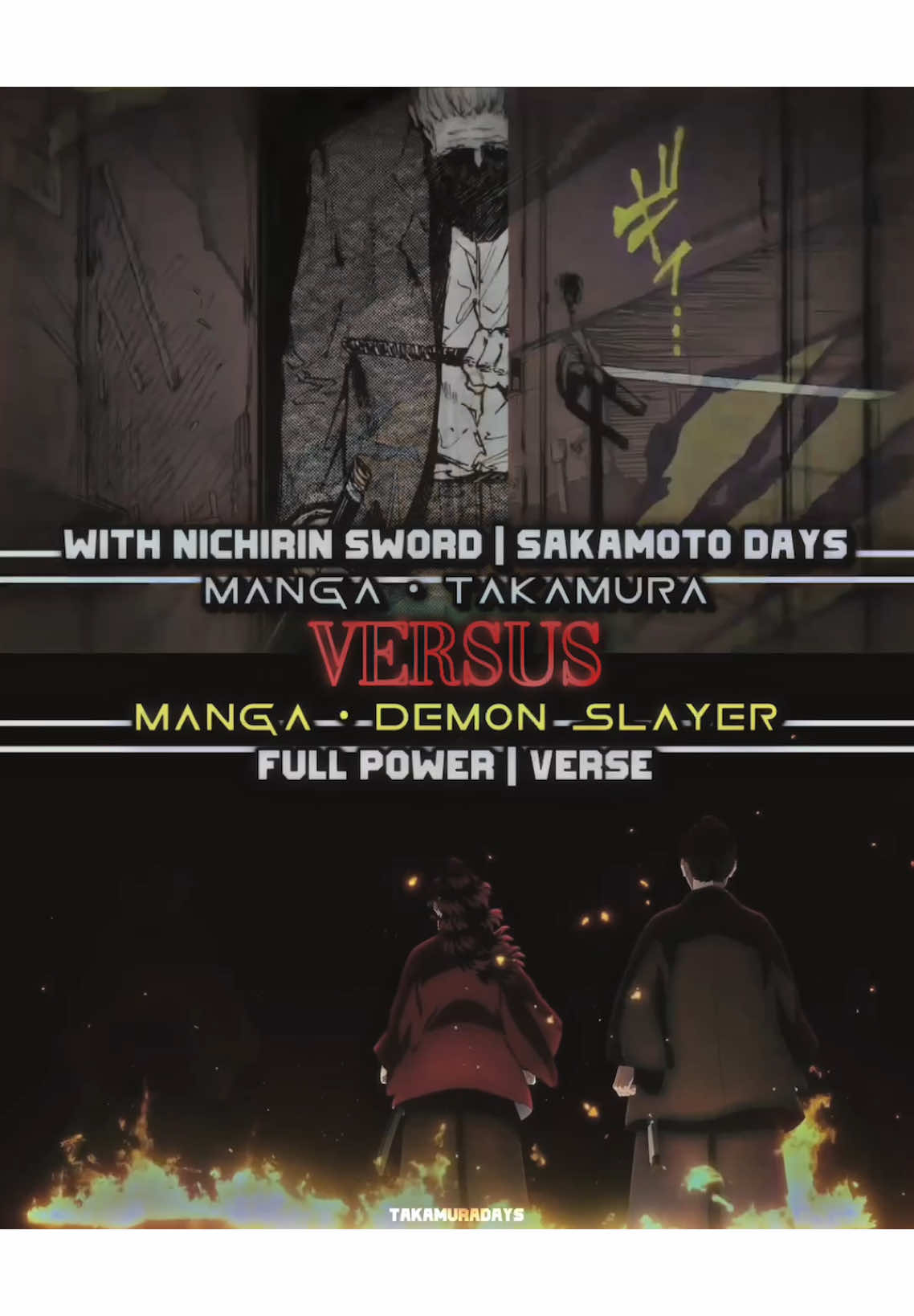 Takamura vs Demon Slayer #takamura #demonslayer #sakamotodays #edit #fyp #foryou #viral #capeditz219 