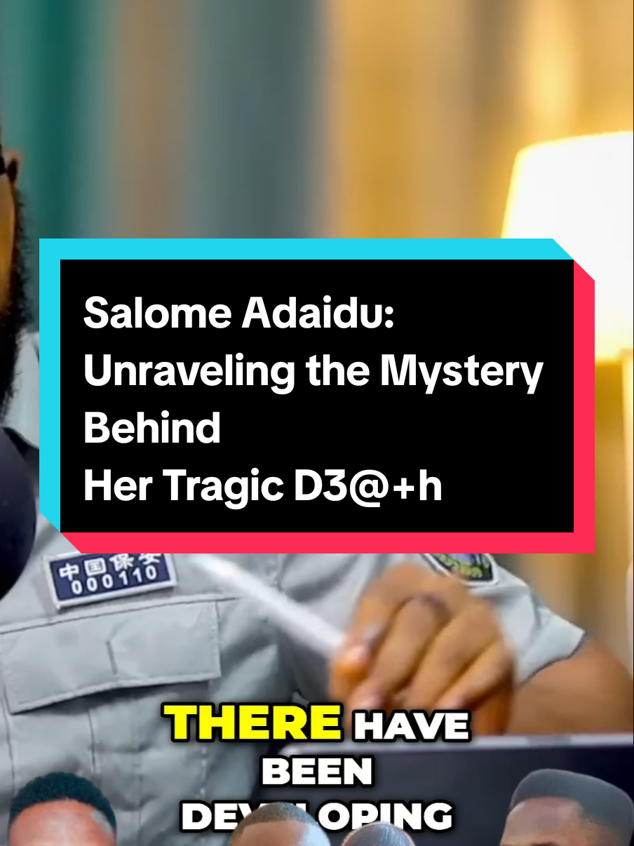 Salome Adaidu:  Unraveling the Mystery Behind  Her Tragic D3@+h #salome #police #relatable #fyp #interview 