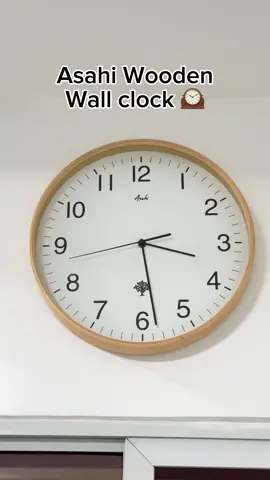 Wall Clock na sure ako mag tatagal Asahi is well known brand 👌 Pasok parin tayo sa team kahoy mga mima ❤️ #asahi #wallclock #clock #aesthetic #wooden #wallclock #wooden #clock #woodenclock #wood #relo #orasan #foryou #tiktokviral #tiktokfinds #viral #fyp 