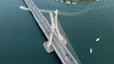 Monday Morning in Lagos  IKOYI LINK BRIDGE 📍 #drone #videography #lagosnigeria #aerialvideography #travel #ikoyi #lekki 