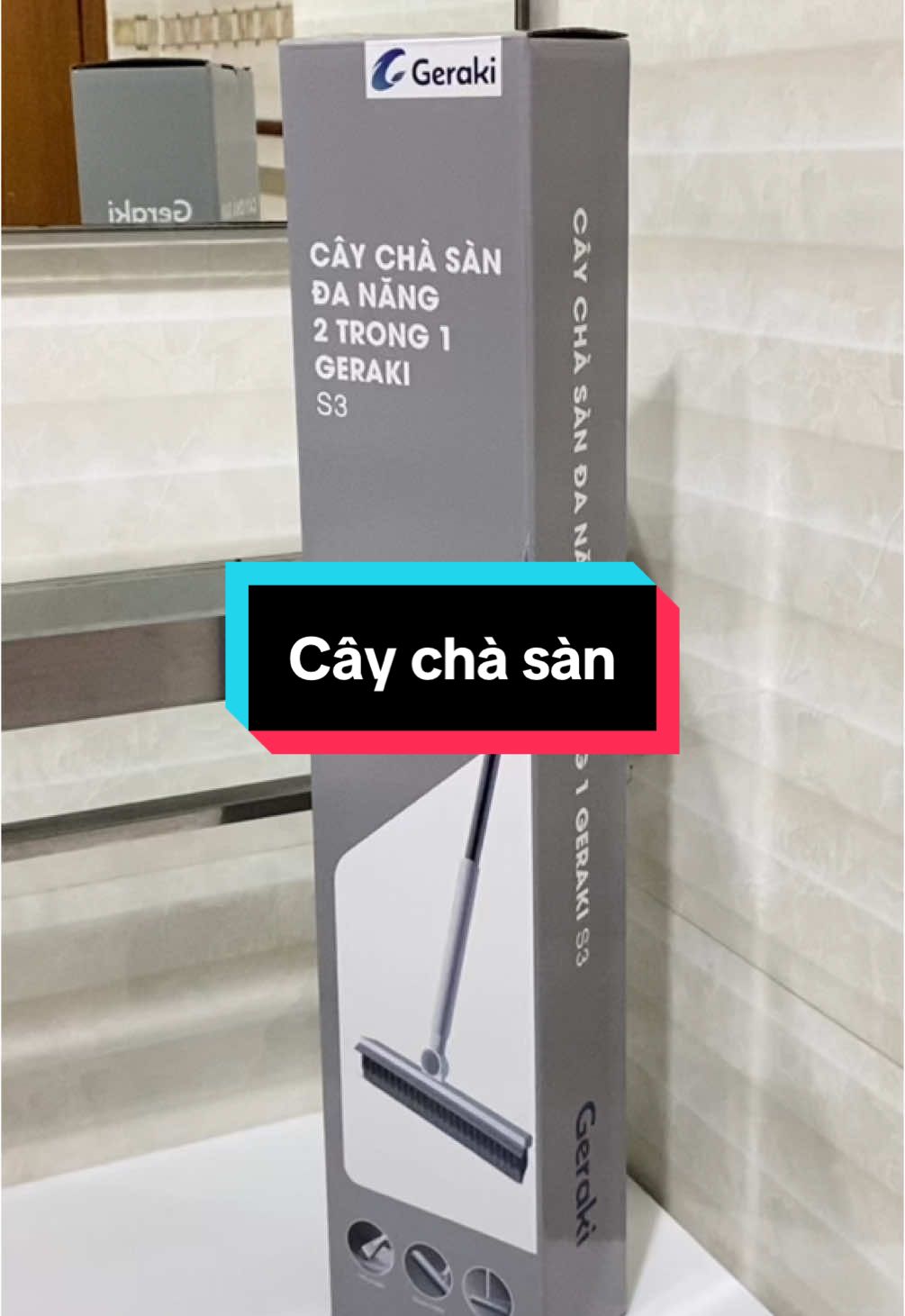 Chà rửa nhà cửa nhanh chóng bằng chà sàn Geraki #Geraki 
