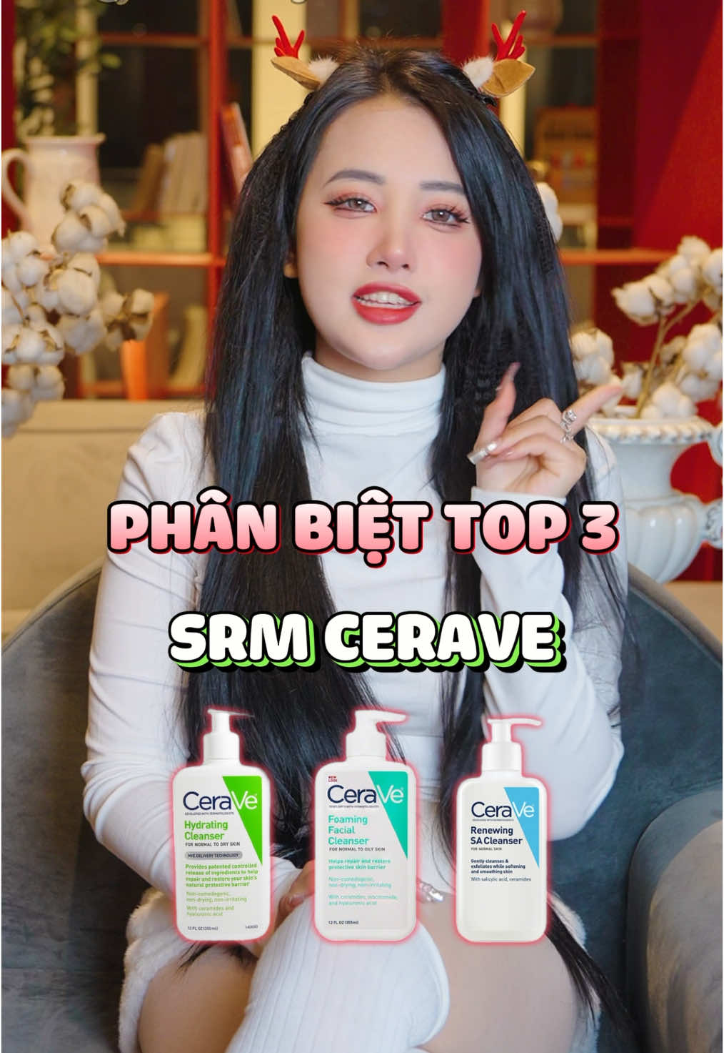 PHÂN BIỆT top 3 sữa rửa mặt Cerave #otanetwork #lancertalents #htxbeauty #beauty #BeautyReview #skincare #skincareroutine #SelfCare #suaruamat #cerave 