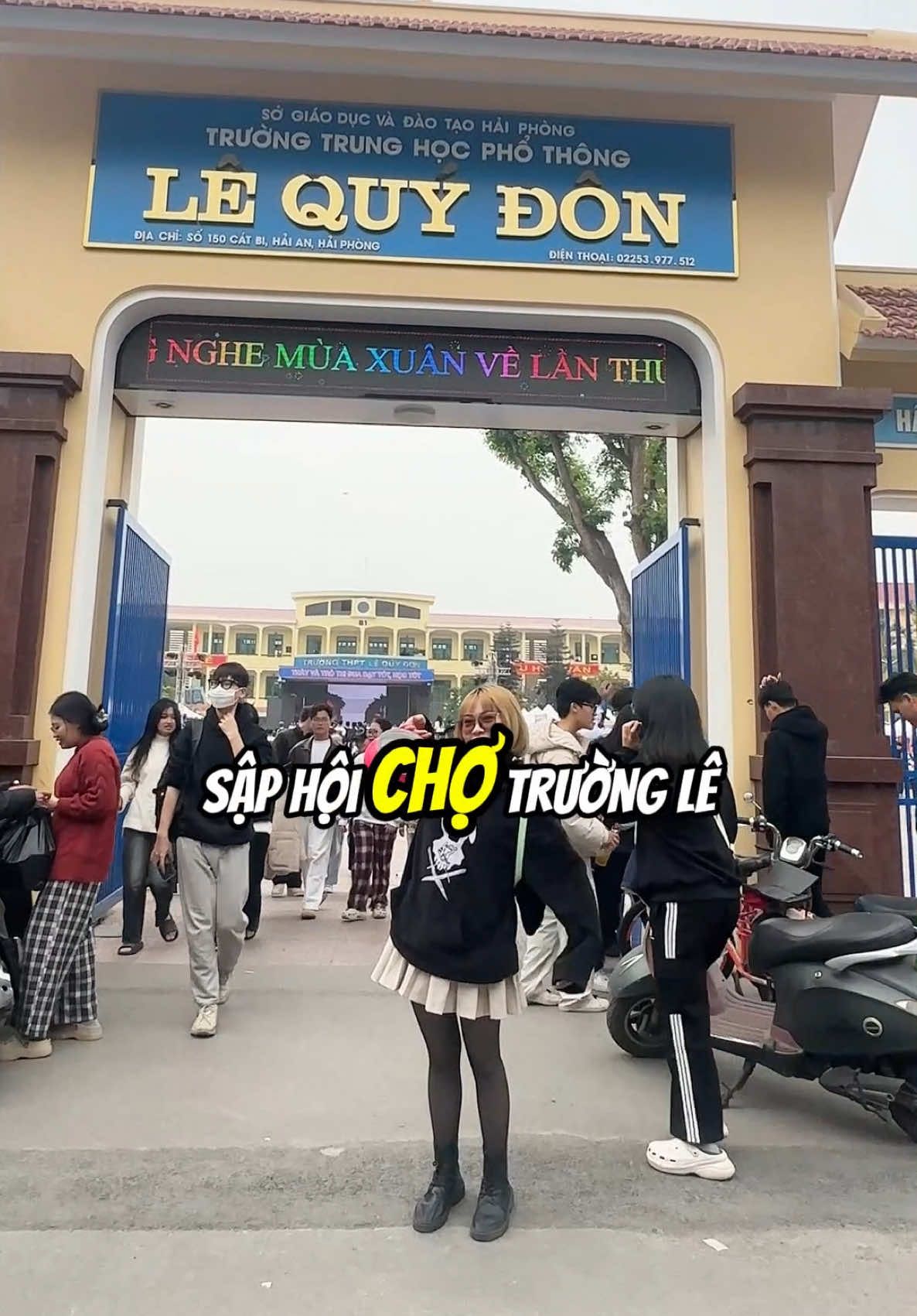 Mang nồi đi ăn sập hội chợ THPT Lê Quý Đôn #vietcommsmedia #haiphongcocailoi #reviewdoanhaiphong #ancungtiktok 