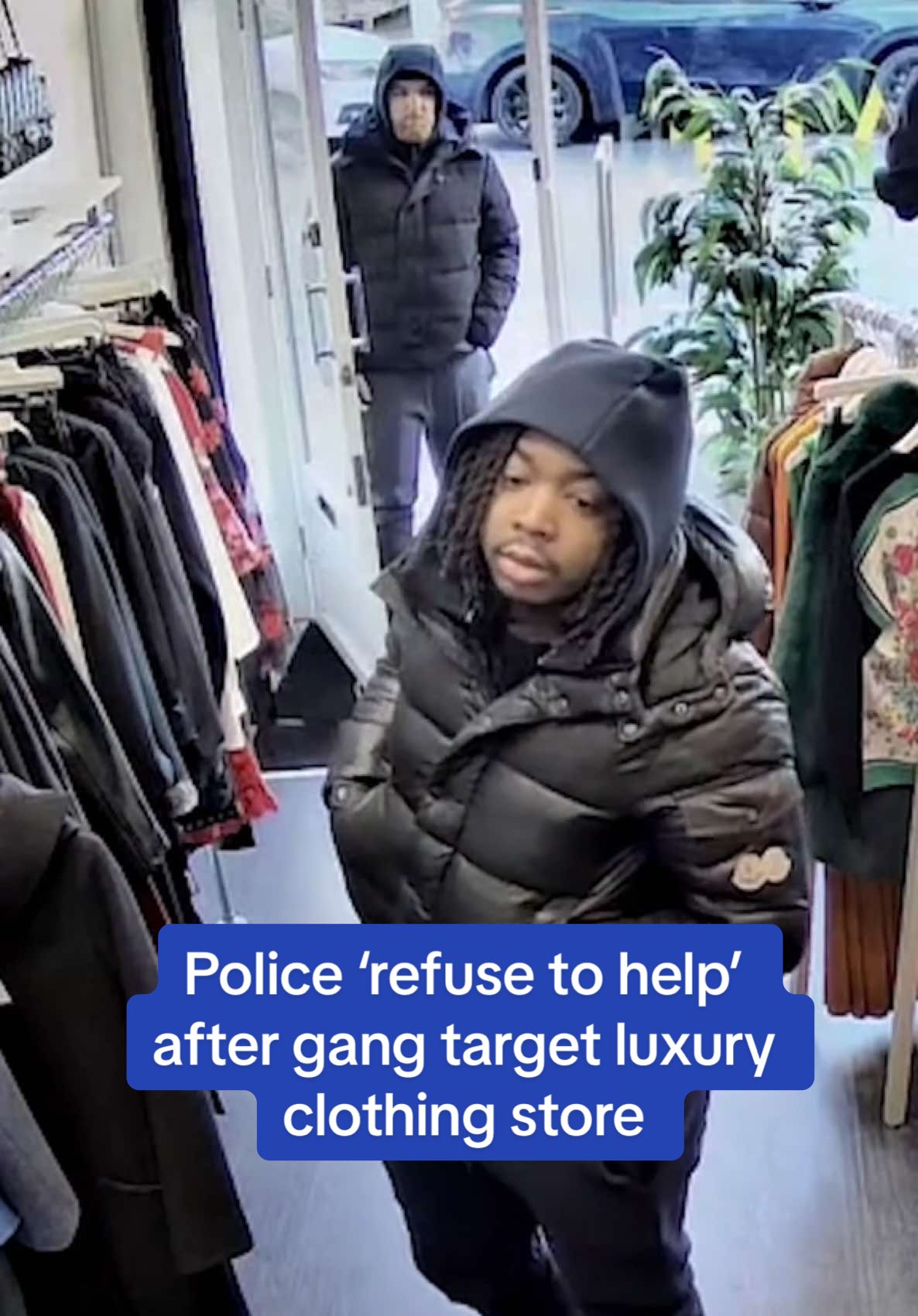 The owner of a designer clothes boutique claims police ‘refused to help’ after a gang of thieves targeted two of her stores within 24 hours, despite clear CCTV footage showing clearly who had targeted the stores.  #crime #news #theft #stolen #london #surrey #cobham #Wimbledon 