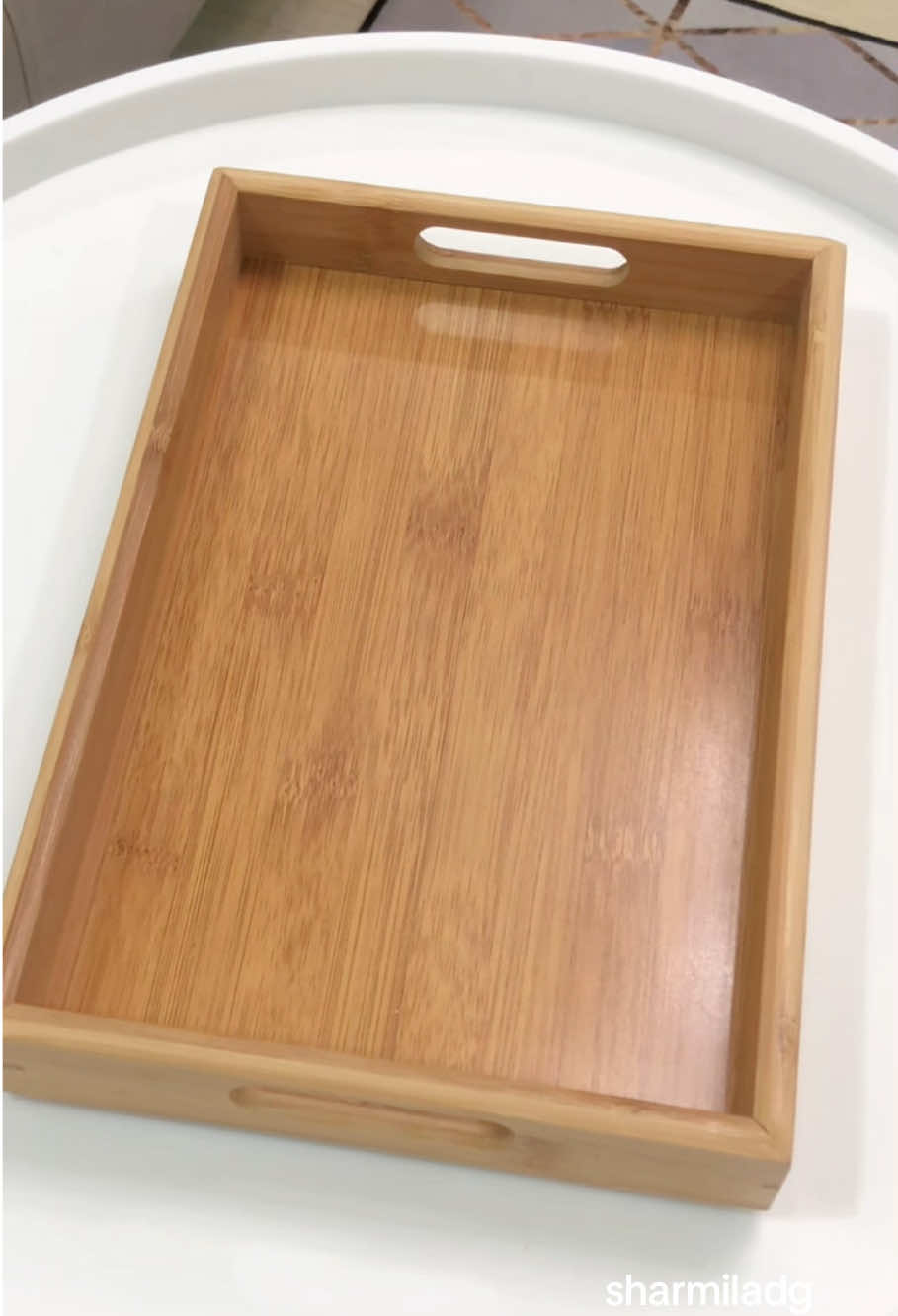 Soooo beautiful 😍 #bamboowoodentray #woodenpallet #woodentray 