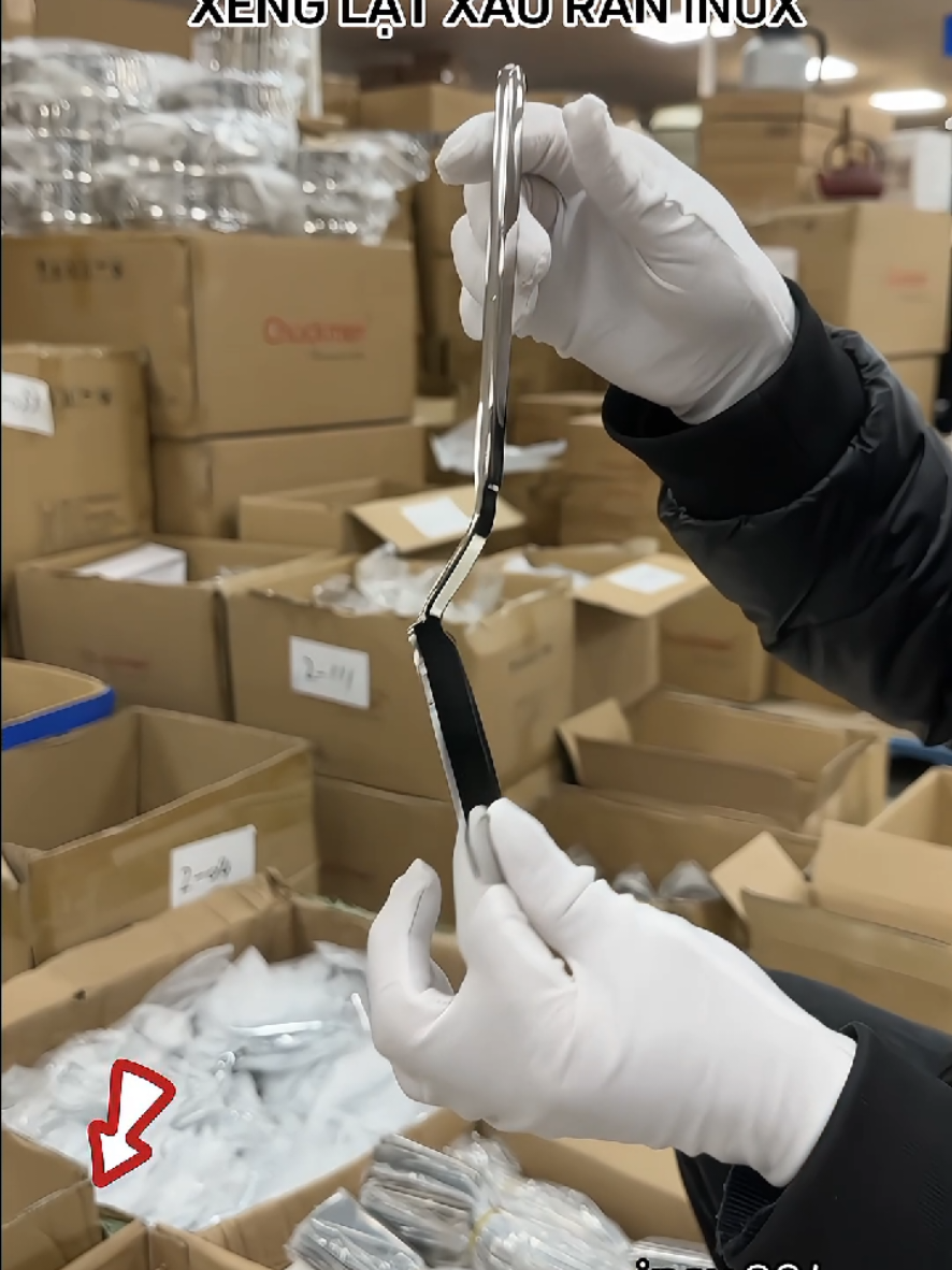 Xẻng lật chiên xào đa năng inox 304 Chockmen dài 27cm#giadung_giadinh01 #cuahangdodungnhabep1 