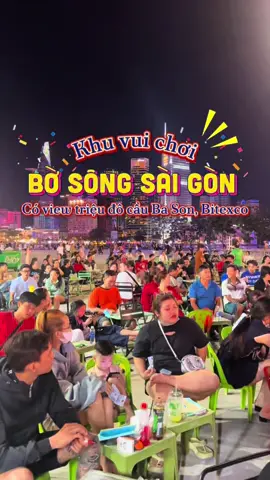 Khu vui chơi ở công viên Bờ Sông Sài Gòn có view trẹo đô ở Sài Gòn #alibabamedia #langthangsaigon #reviewsaigon #xuhuong #viral #ancungtiktok #foodreview #foodfestontiktok #xh 