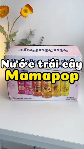 Thùng 12 lon, có tận 6 vị ngon lắm #nuoctraicay #nuoctraicaylenmen #kombucha #mamapop #anuong #annieriviu 