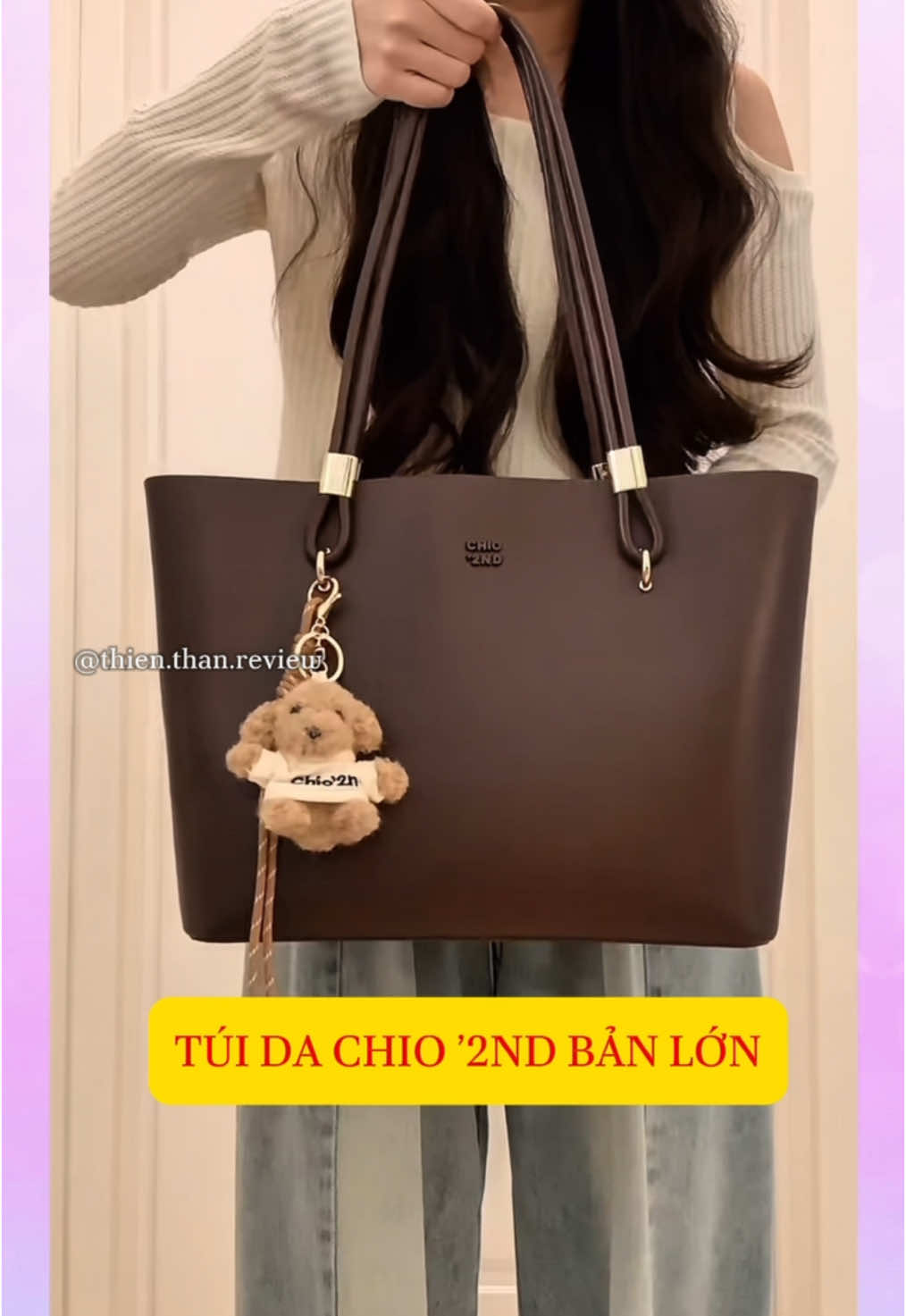 Túi da Chio ’2nd bản lớn#thienthanreview #tuichio2nd #tuibigsize #thinhhanh 