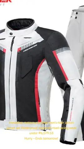 Herobiker motorcycle biker men's rider jacket jacket set Waterproof warm off-road racing wear under ₱6,079.53 Hurry – Ends tomorrow!