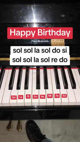 Happy Birthday✨ #easy #piano #pianotutorial #pianolesson #pianomusicalite 