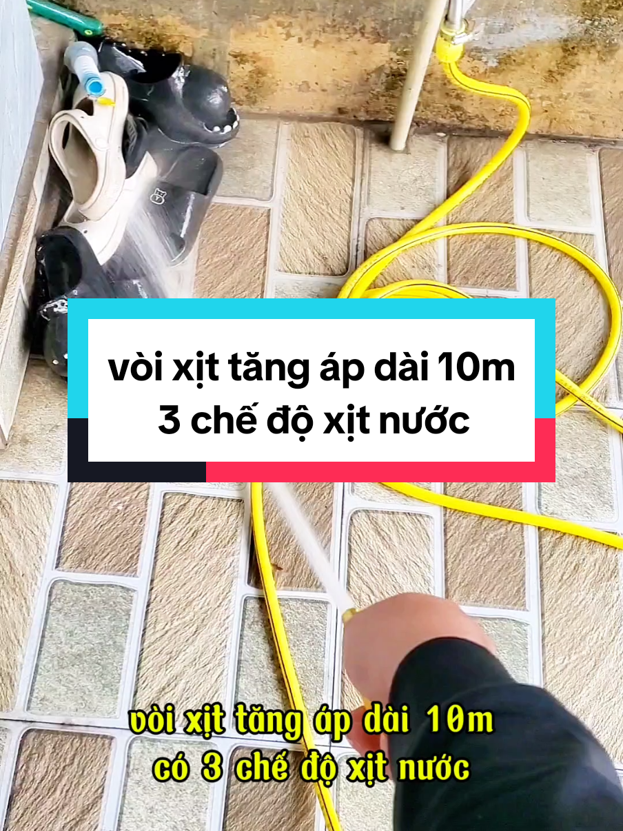 vòi xịt 10m giúp tăng áp và có 3 chế độ xịt tùy chỉnh.giá cũng chưa tới 100 cành,sài tạm ổn nha #dogiadung  #giadungtienich  #giadungthongminh  #voixittangap#voixitruaxe  #review  #lekhachai 