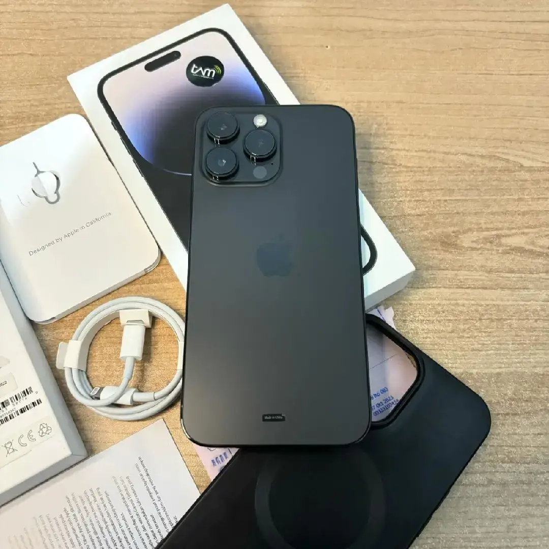 IPHONE 14 PRO MAX 256GB SPACE BLACK  - FULLSET WITH BOX AND CABLE - 100% ORIGINAL APPLE - APPLE WARRANTY JULAI 2025 - CONDITION 10/10 LIKE NEW - TRUETONE & FACE ID  ✅ - COLOUR SPACE BLACK  - STORAGE 128GB - BATTERY HEALTH 99% - CHIPSET A16 BIONIC Harga Tebusan RM570 #lelong #malaysia #fyp 