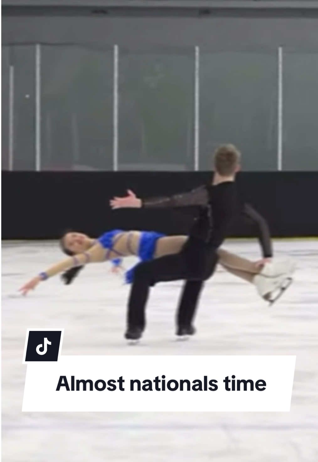 I love how they end with the lift Local Massachusetts ice dance team, Annie Huang and Simon Mintz, set to compete at the USA national championship #figureskating #figureskater #IceSkating #icedance 