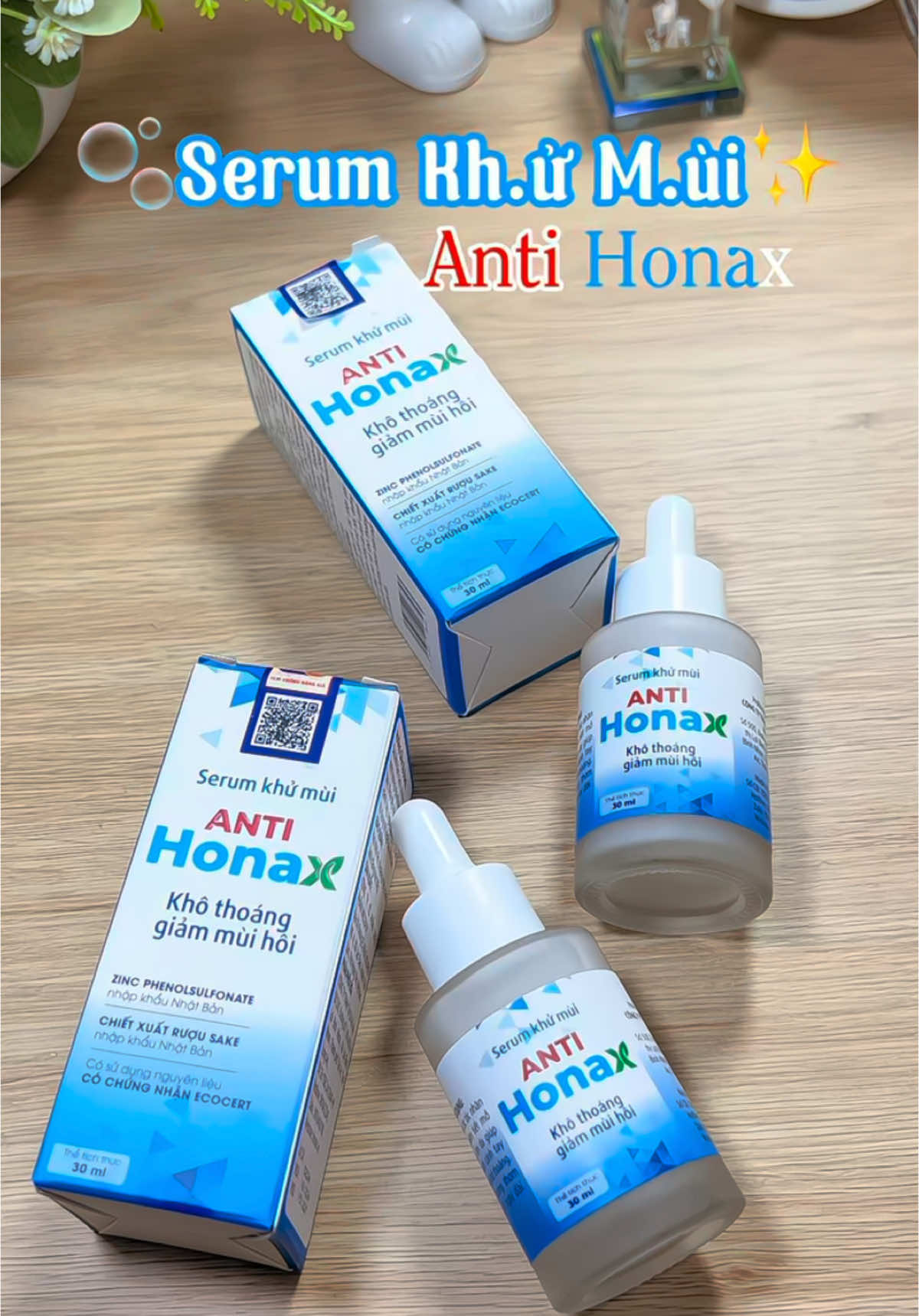 Serum anti hona kh.ử m.ùi tay chân cho mấy bà bị tự ti mù.i cơ thể nè 🥰#unbox #review #unboxing #serumantihonax #antihonax #xh 