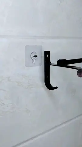 Stop drilling holes in the wall! With this nail-free sticker hook, you can hang it wherever you want! #hook