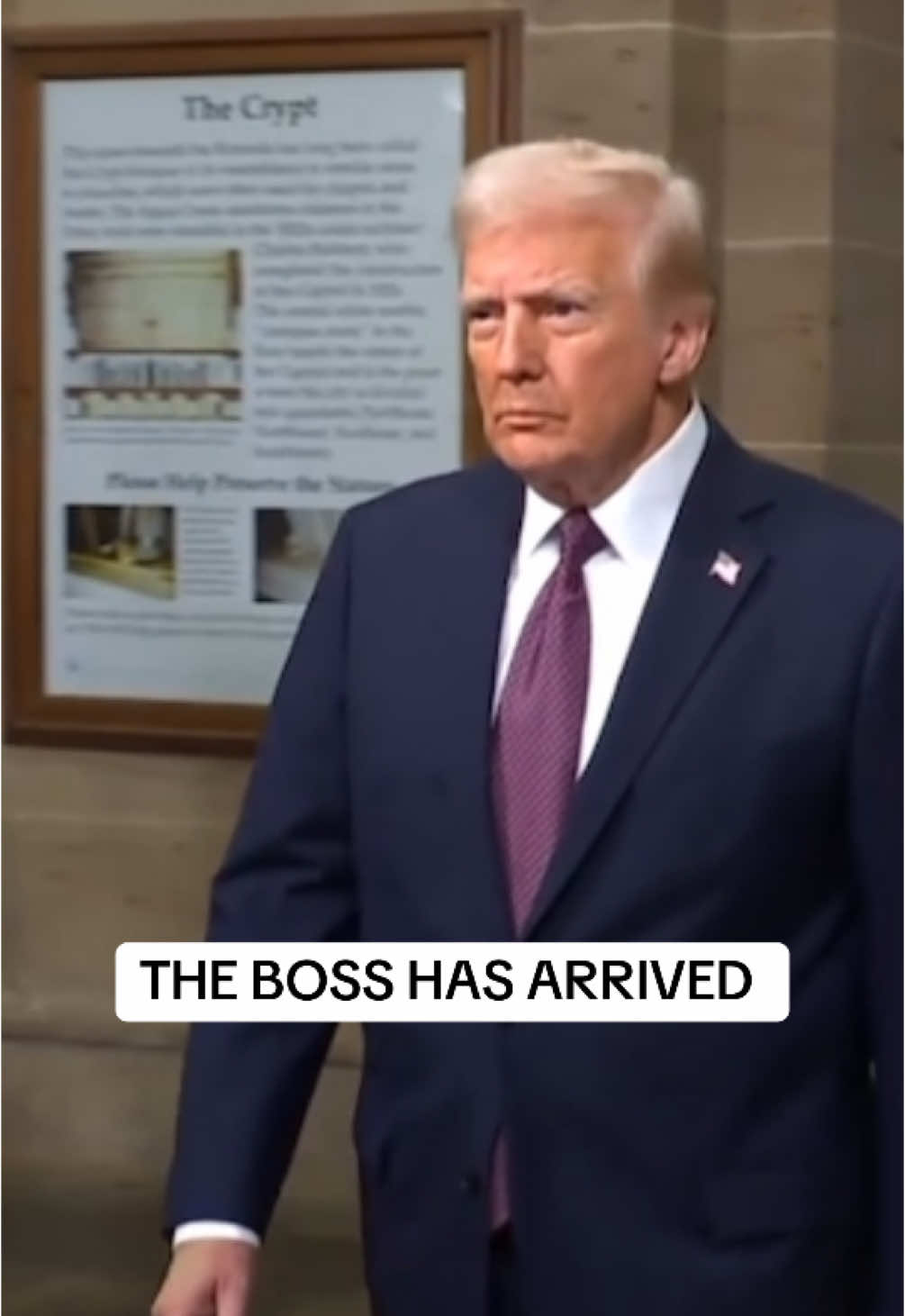 THE BOSS HAS ARRIVED #donaldtrump #trump #trumpwins #2025 #inaugurationday 