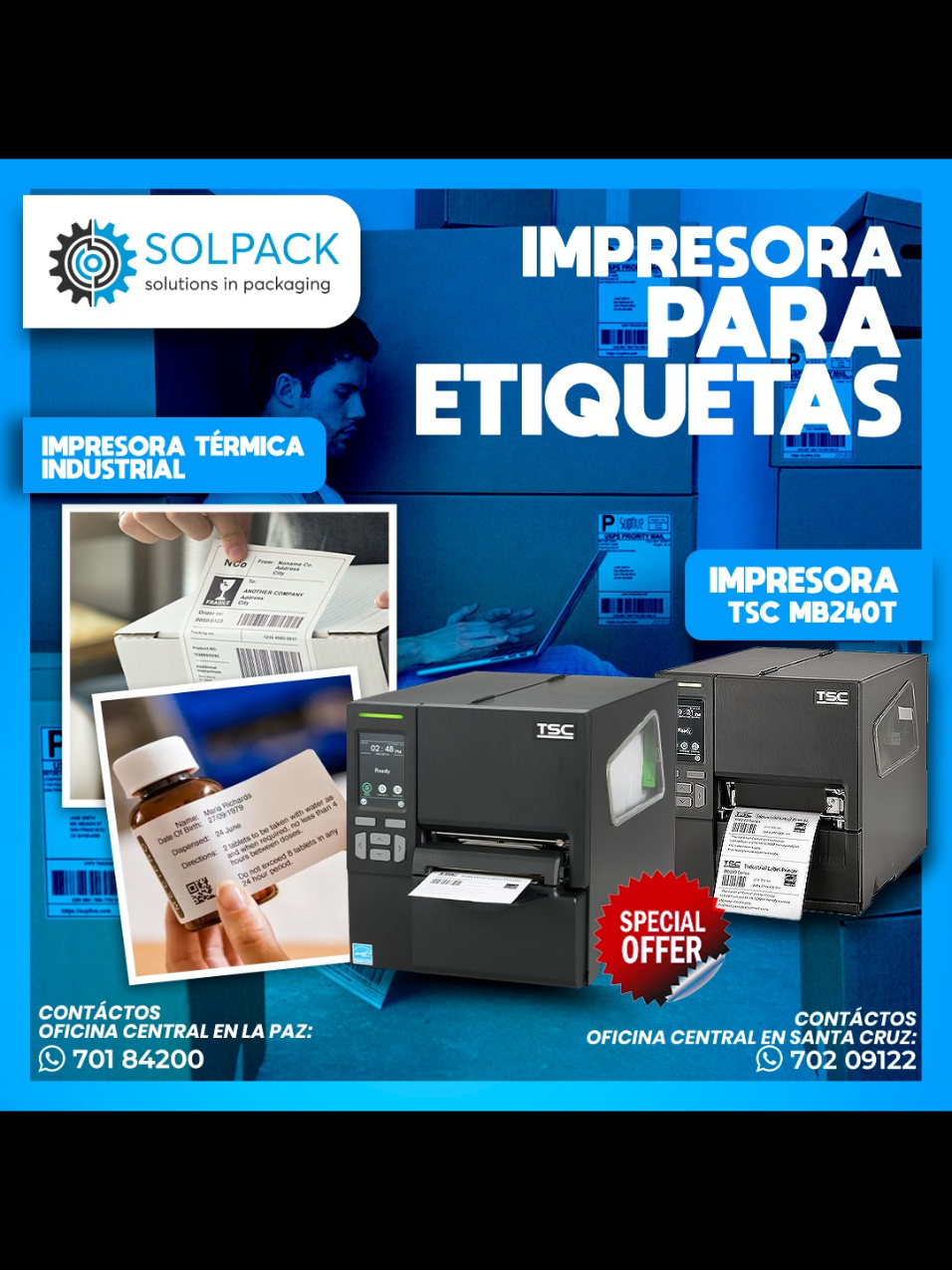 🚀 ¡𝐋𝐥𝐞𝐯𝐚 𝐭𝐮 𝐩𝐫𝐨𝐝𝐮𝐜𝐭𝐢𝐯𝐢𝐝𝐚𝐝 𝐚𝐥 𝐬𝐢𝐠𝐮𝐢𝐞𝐧𝐭𝐞 𝐧𝐢𝐯𝐞𝐥 𝐜𝐨𝐧 𝐥𝐚 𝐢𝐦𝐩𝐫𝐞𝐬𝐨𝐫𝐚 𝐓𝐒𝐂 𝐌𝐁𝟐𝟒𝟎𝐓 𝐝𝐞 𝐒𝐎𝐋𝐏𝐀𝐂𝐊! 🖨 ¡𝙃𝙖𝙯 𝙦𝙪𝙚 𝙘𝙖𝙙𝙖 𝙚𝙩𝙞𝙦𝙪𝙚𝙩𝙖 𝙘𝙪𝙚𝙣𝙩𝙚 𝙘𝙤𝙣 𝙡𝙖 𝙘𝙖𝙡𝙞𝙙𝙖𝙙 𝙦𝙪𝙚 𝙩𝙪 𝙣𝙚𝙜𝙤𝙘𝙞𝙤 𝙢𝙚𝙧𝙚𝙘𝙚! 😎 #impresora #etiquetas  #impresion #termica #altacalidad  #solucionesdeimpresion  #tecnologia #solpack #calidadgarantizada  #impresiónprofesional #negocios #paratí #fyp #lapaz_bolivia🇧🇴 #elalto #santacruzdelasierra🇳🇬 