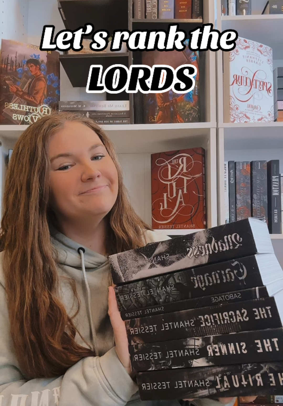 Now that I have finished the LORDS series (or those that are out), let’s rank the LORDS 🤭💀🔥🥀🖤⛓️🥵 This was so hard to do because I really love them all.  Cannot WAIT to see who @shantel_tessier_author introduces us to in Chaotic 🤭  #darkromance #shanteltessier #lordsseries #booktokfyp #spicybooktok #darkromancereads #theritual #darkromancereader 