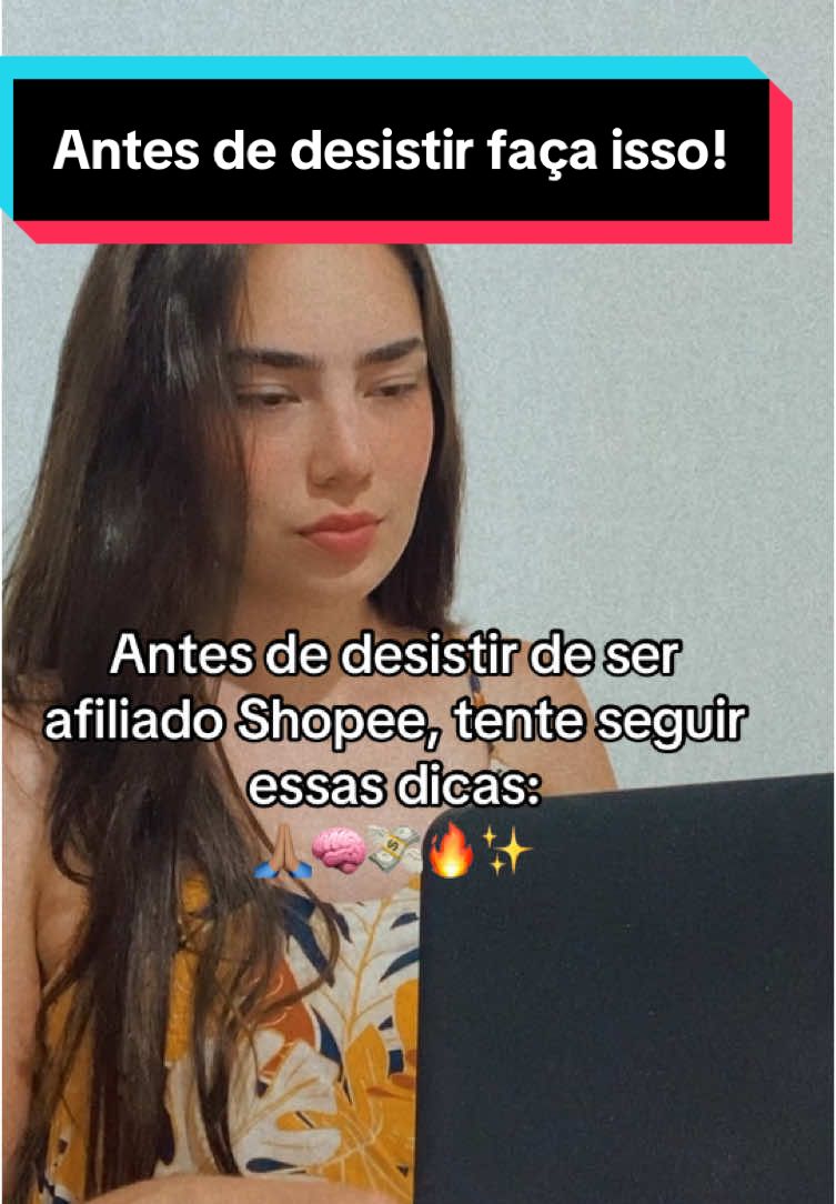 Não desista! Vale a pena!💸🦋🔥🙏🏽💸 . . #shopeeachados #trabalhoemcasa #mentalidademilionaria #empreendedorismofeminino 