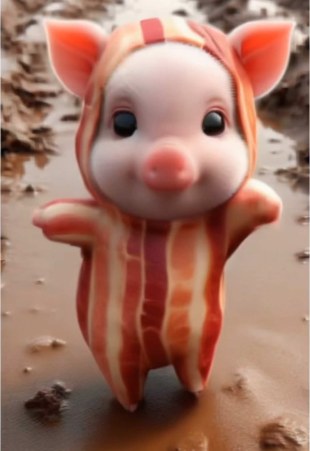 Dancing bacon pig 🐷 #pig #bacon #piggy #cute #pets #comedy #dirt #baby #animals #farm #fyp 