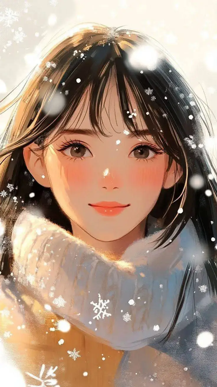#صور صور أنمي بنات لفصل الشتاء ❄️
