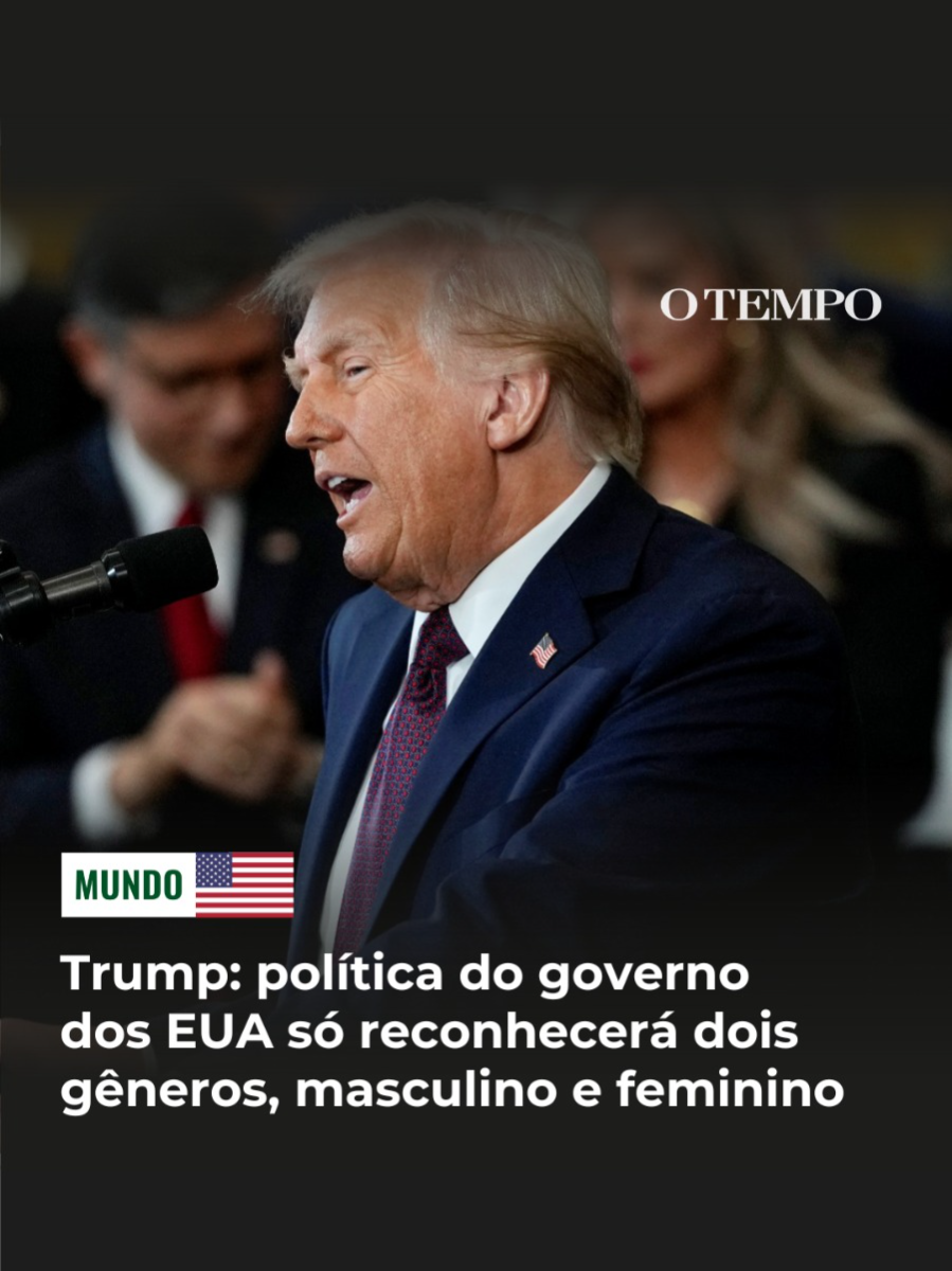 POSSE - Durante o discurso de posse como presidente dos Estados Unidos, Donald Trump afirmou que a política do governo dos EUA reconhecerá agora apenas “dois gêneros: o masculino e o feminino”. Ele foi aplaudido após a declaração. ▶️ Confira!  #otempo #donaldtrump #eua #usa #mundo