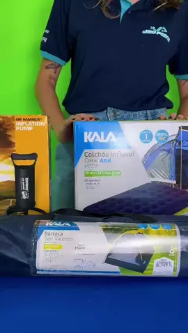 ✔ KIT CAMPING: Barraca + Colchão + Enchedor ⛺☀ #JaúPesca #fyp #verao #camping #forupage #CampingLife #Camping