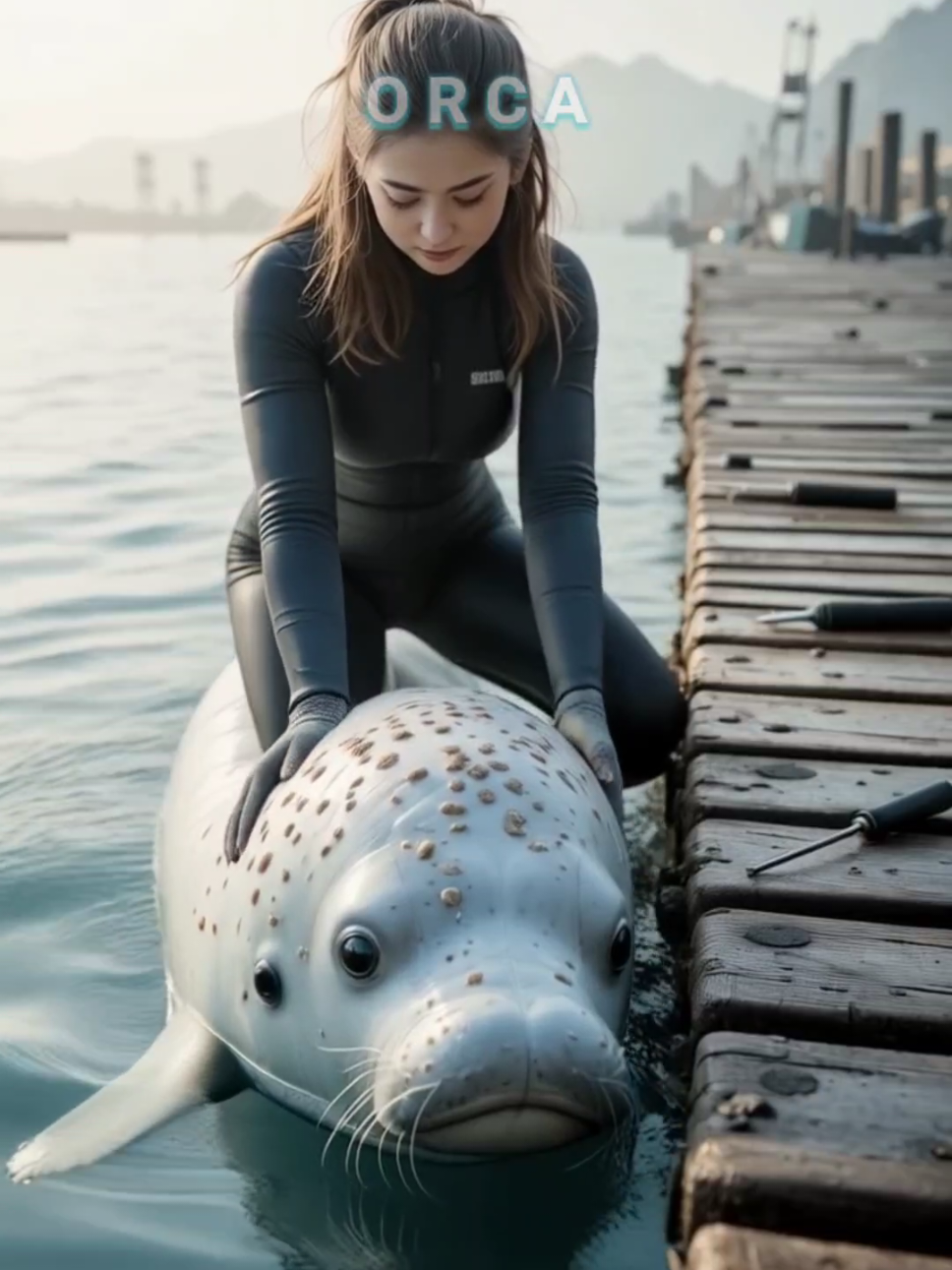 A Beluga Whale’s Cry for Help! Beautiful Woman Saves It from Parasites! #belugawhale #rescue #seaanimals #beluga 
